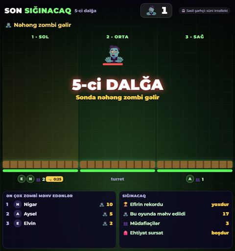 Son Sığınak oyunu